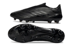 Side view of Adidas Copa Pure IV Elite Laceless FG football boots with ergonomic design