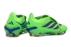 Professional footballer wearing Adidas Predator 26 Elite Tongue FG soccer cleats in a game setting