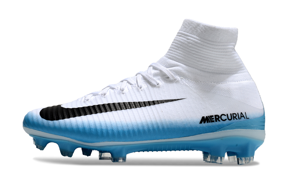 Nike Air Zoom Mercurial Superfly V Elite FG “Blanco Azul”