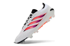 Close-up of Adidas Predator 26 Elite FG football boot laces and studs